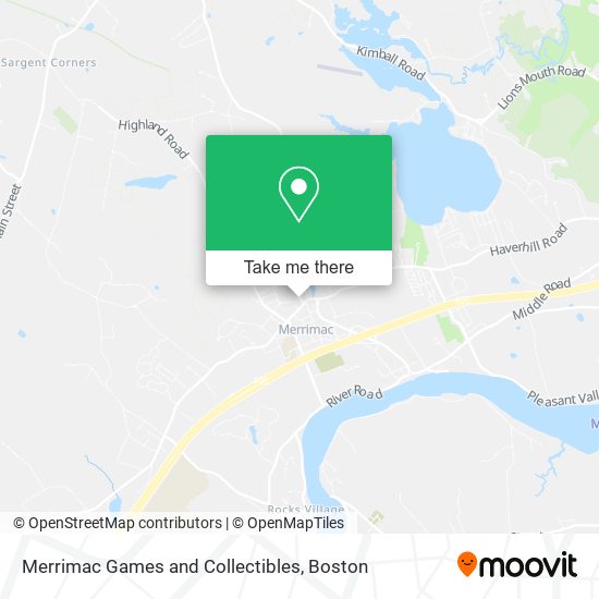 Merrimac Games and Collectibles map