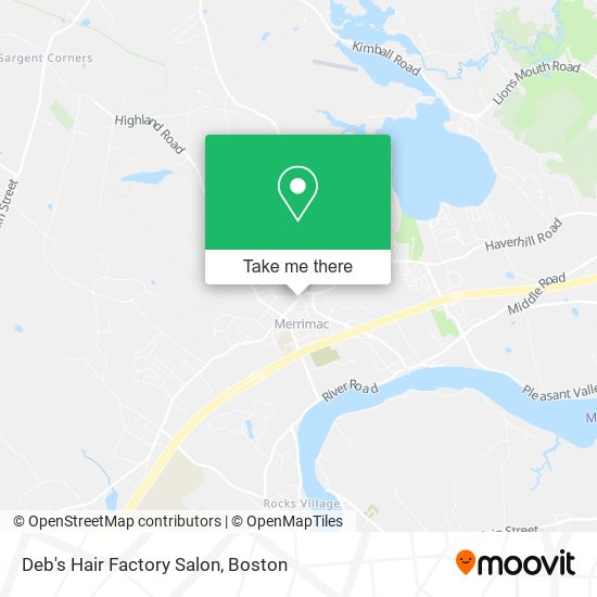 Mapa de Deb's Hair Factory Salon