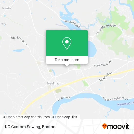 KC Custom Sewing map