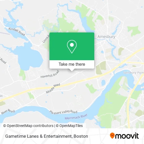 Gametime Lanes & Entertainment map