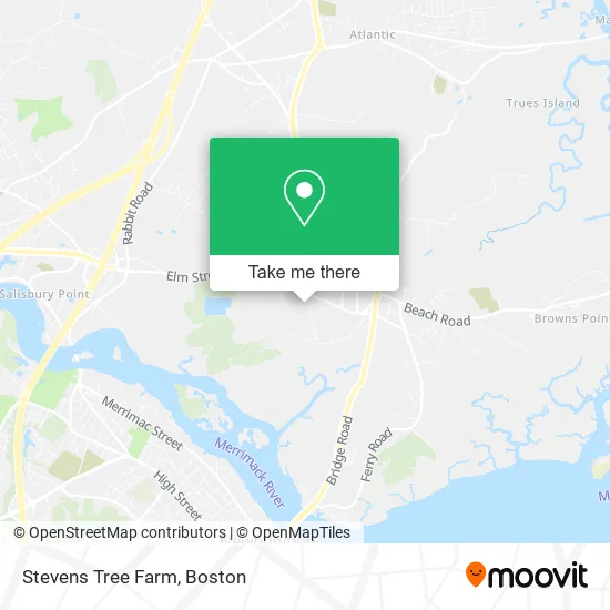 Stevens Tree Farm map