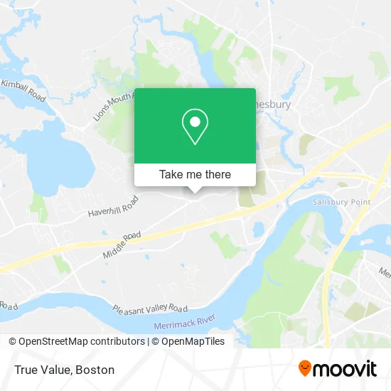 True Value map