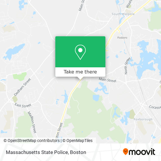 Mapa de Massachusetts State Police