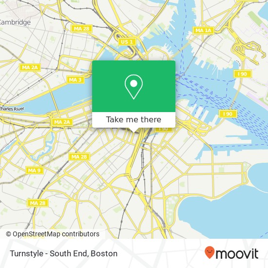 Turnstyle - South End map