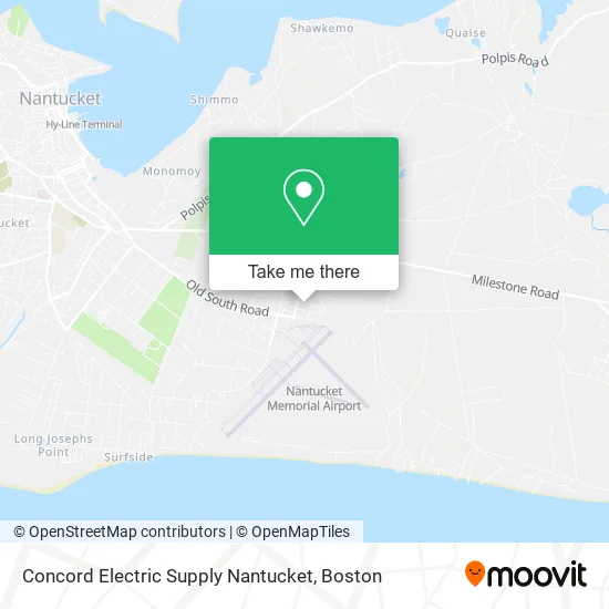 Concord Electric Supply Nantucket map