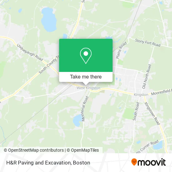 H&R Paving and Excavation map