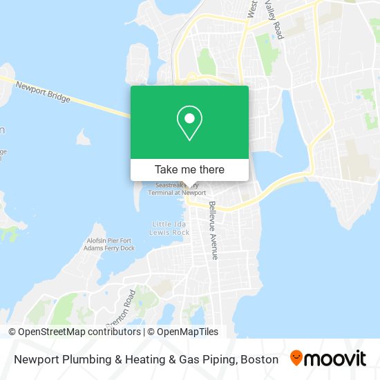 Mapa de Newport Plumbing & Heating & Gas Piping