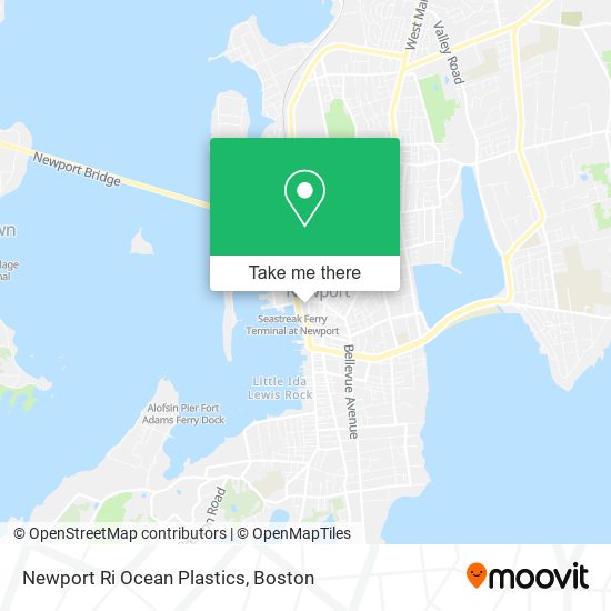Newport Ri Ocean Plastics map