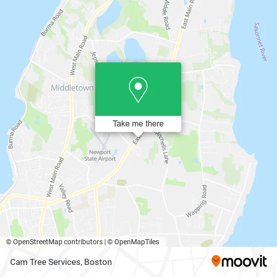 Cam Tree Services map
