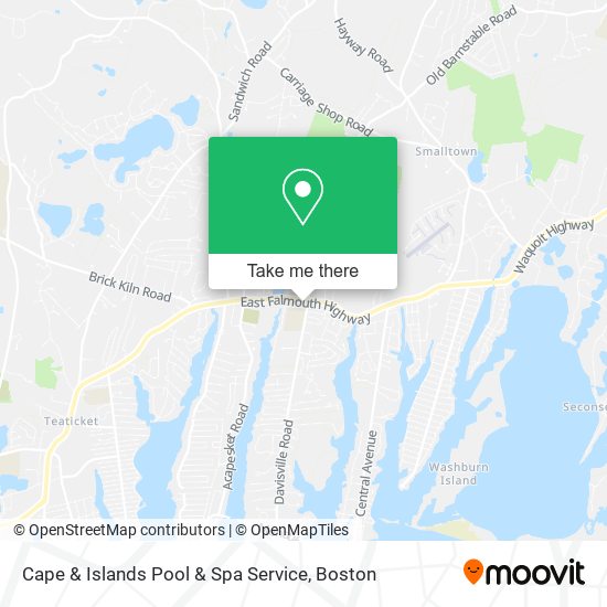 Cape & Islands Pool & Spa Service map