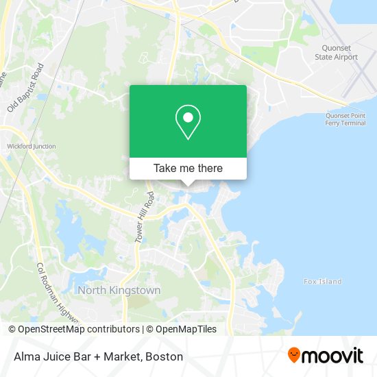 Alma Juice Bar + Market map