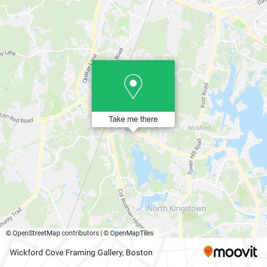 Wickford Cove Framing Gallery map