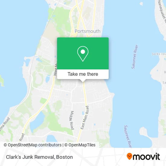 Clark's Junk Removal map
