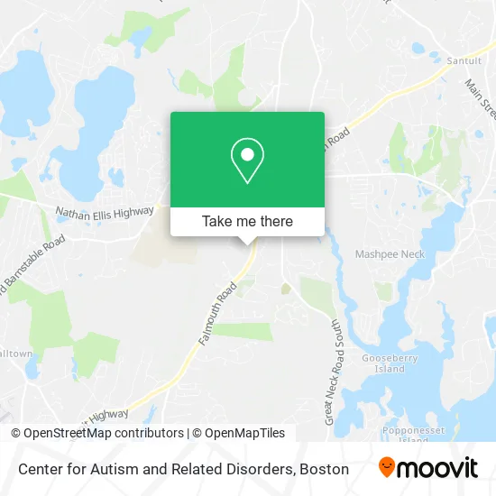 Center for Autism and Related Disorders map