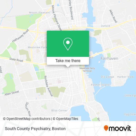 South County Psychiatry map