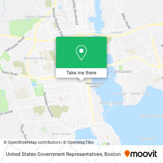 United States Government Representatives map