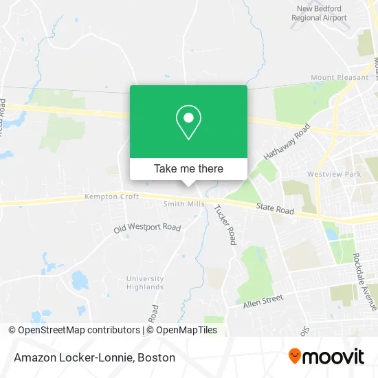 Amazon Locker-Lonnie map
