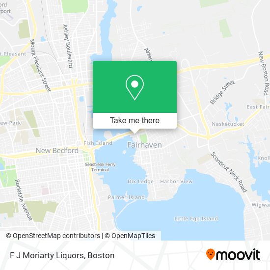 Mapa de F J Moriarty Liquors