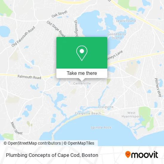 Plumbing Concepts of Cape Cod map