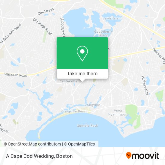 A Cape Cod Wedding map