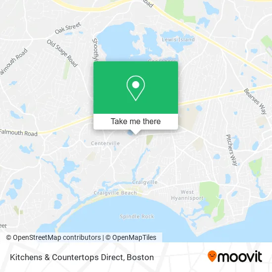 Kitchens & Countertops Direct map