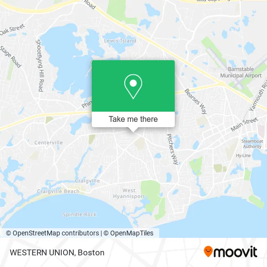 WESTERN UNION map