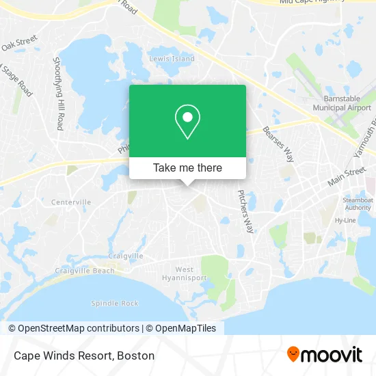 Cape Winds Resort map