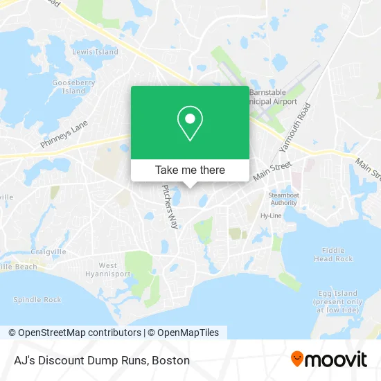 AJ's Discount Dump Runs map