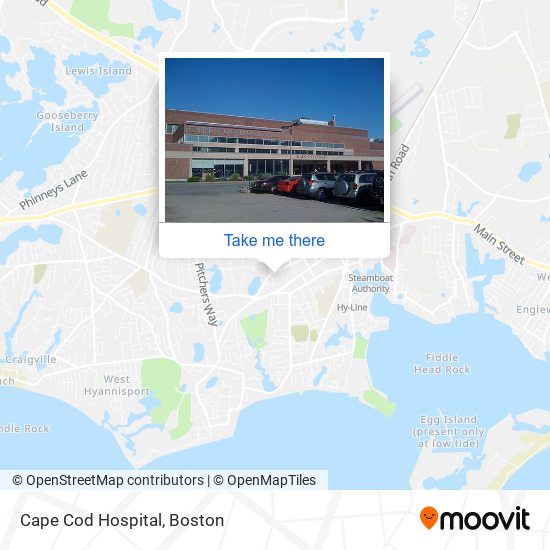 Cape Cod Hospital map