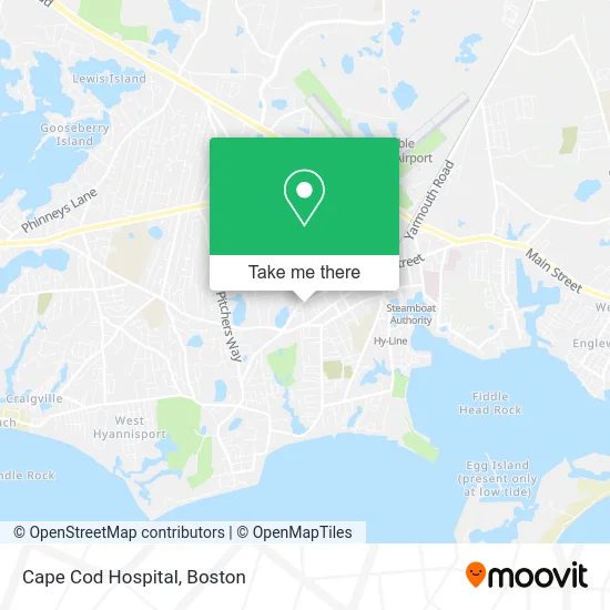 Cape Cod Hospital map