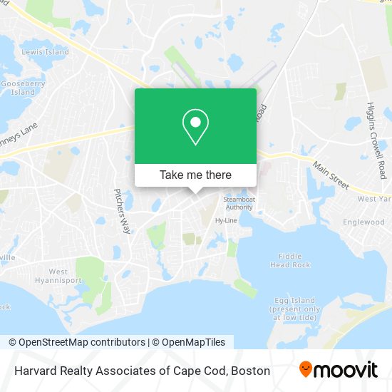 Mapa de Harvard Realty Associates of Cape Cod