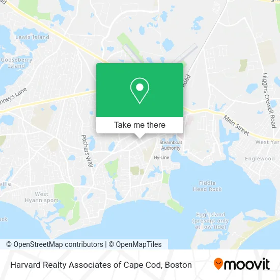 Harvard Realty Associates of Cape Cod map