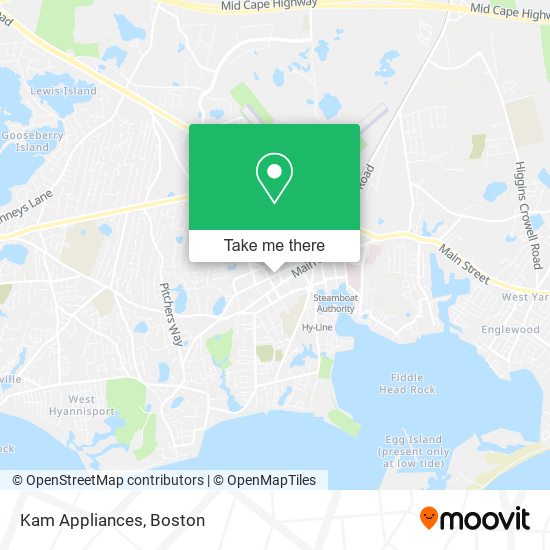 Kam Appliances map