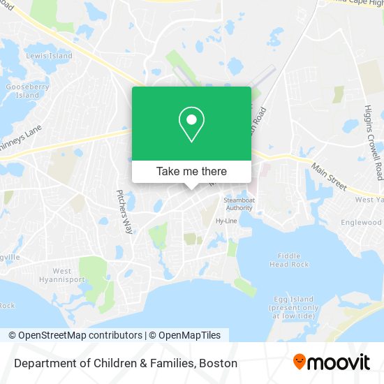 Department of Children & Families map