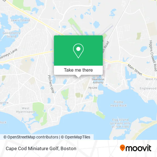 Cape Cod Miniature Golf map