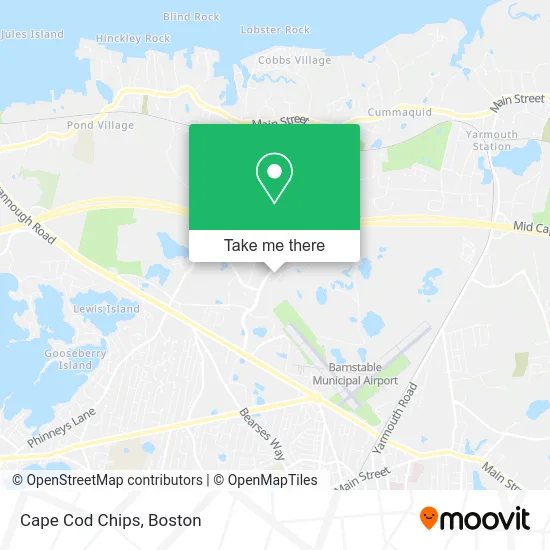 Cape Cod Chips map