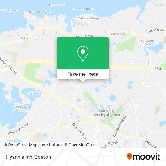 Hyannis Inn map