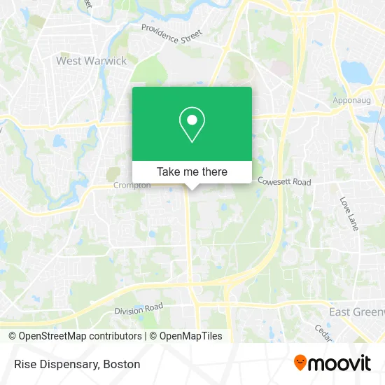 Rise Dispensary map