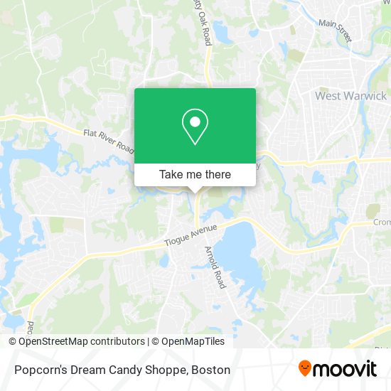 Popcorn's Dream Candy Shoppe map