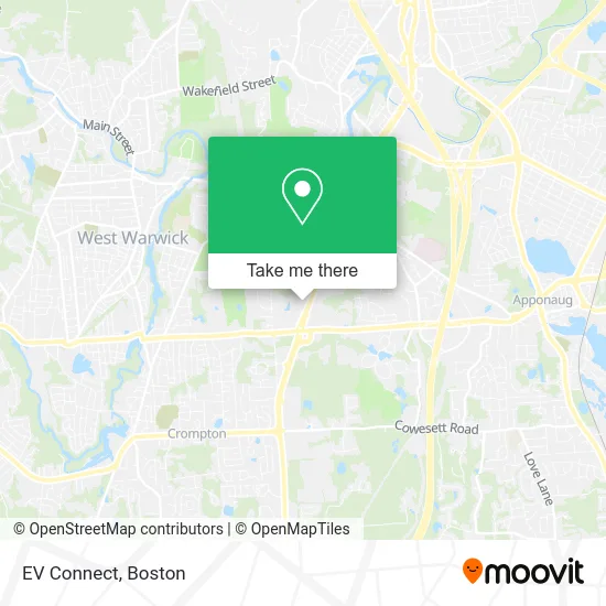 EV Connect map