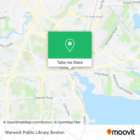 Warwick Public Library map