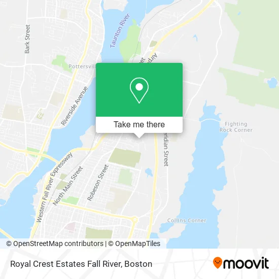 Royal Crest Estates Fall River map