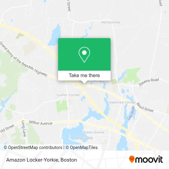 Amazon Locker-Yorkie map