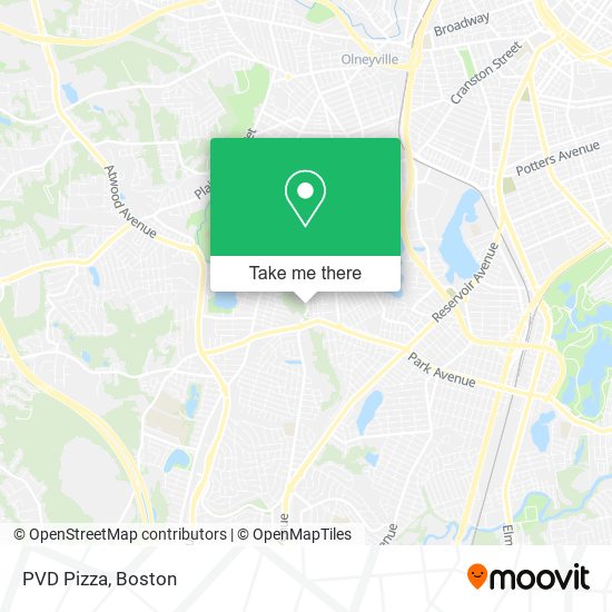 PVD Pizza map