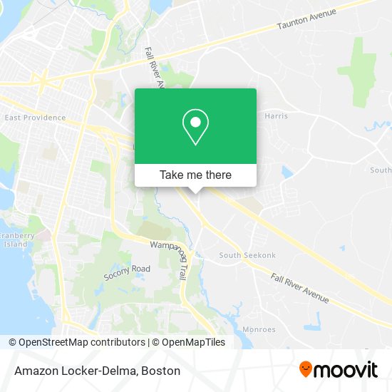 Amazon Locker-Delma map
