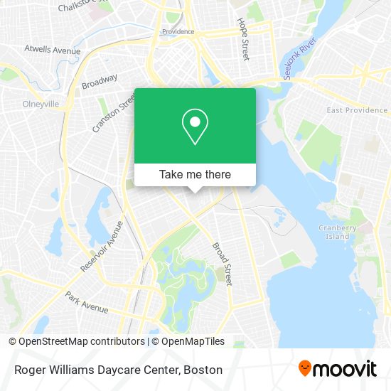 Roger Williams Daycare Center map