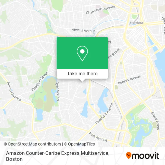 Amazon Counter-Caribe Express Multiservice map