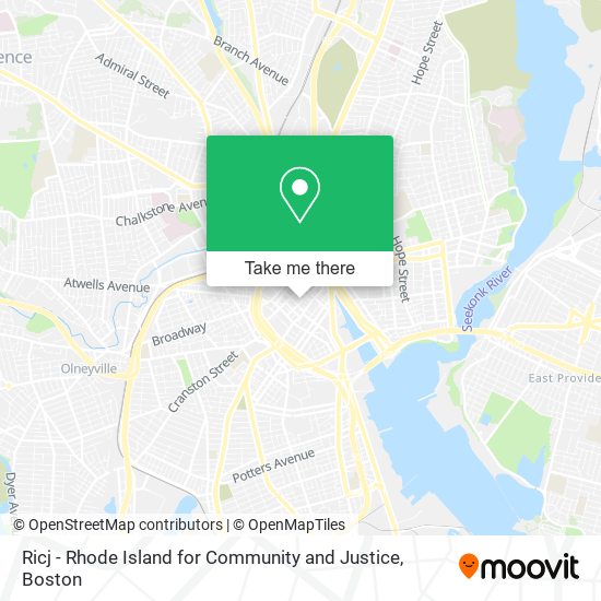Ricj - Rhode Island for Community and Justice map