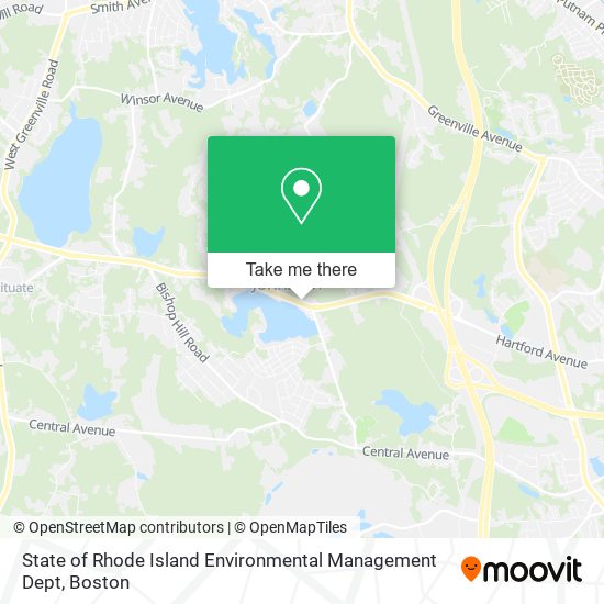 State of Rhode Island Environmental Management Dept map