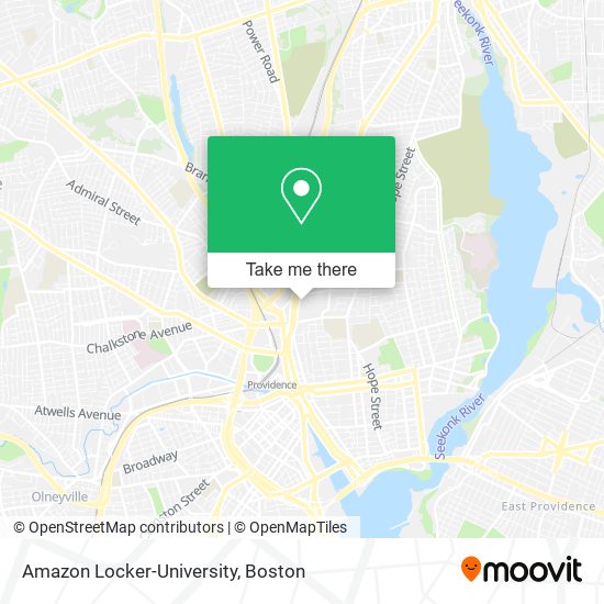Amazon Locker-University map